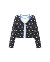 Women's Buckle Two-piece Knit Cardigan Sets